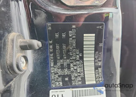 2020 Toyota Sienna Le z USA, uszkodzony, nr VIN 5TDKZ3DC0LS021341